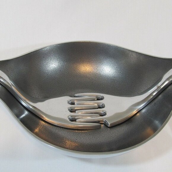 INSPIRED GENERATIONS Serving Bowl and Holding Hands Servers Salad Fruit Veggies - Picture 5 of 6